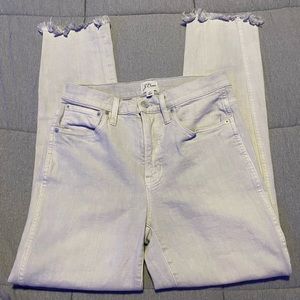 9" faded garment-dyed vintage straight jean